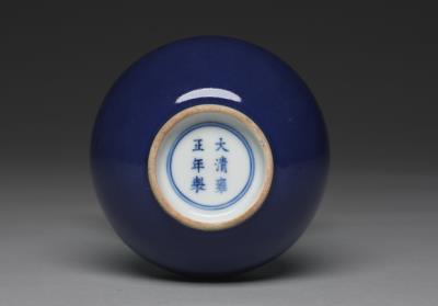 图片[3]-Gall-bladder-shaped vase with cobalt blue glaze, Qing dynasty, Yongzheng reign (1723-1735)-China Archive